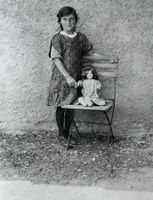 Privatfoto, Unikat 1925 - Mädchen, Puppe