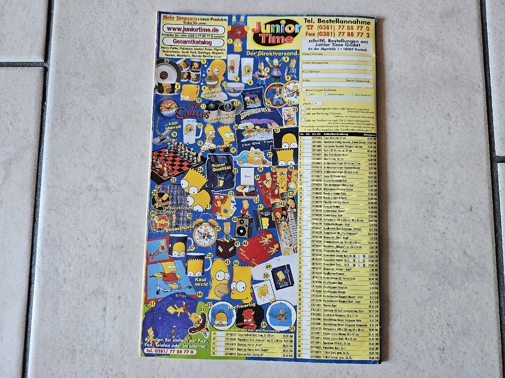 Fumetti: Simpsons Comic  -  Heft #55  (Stickerposter vorhanden) – Usato da Schneisingen venduto da backstore24 1