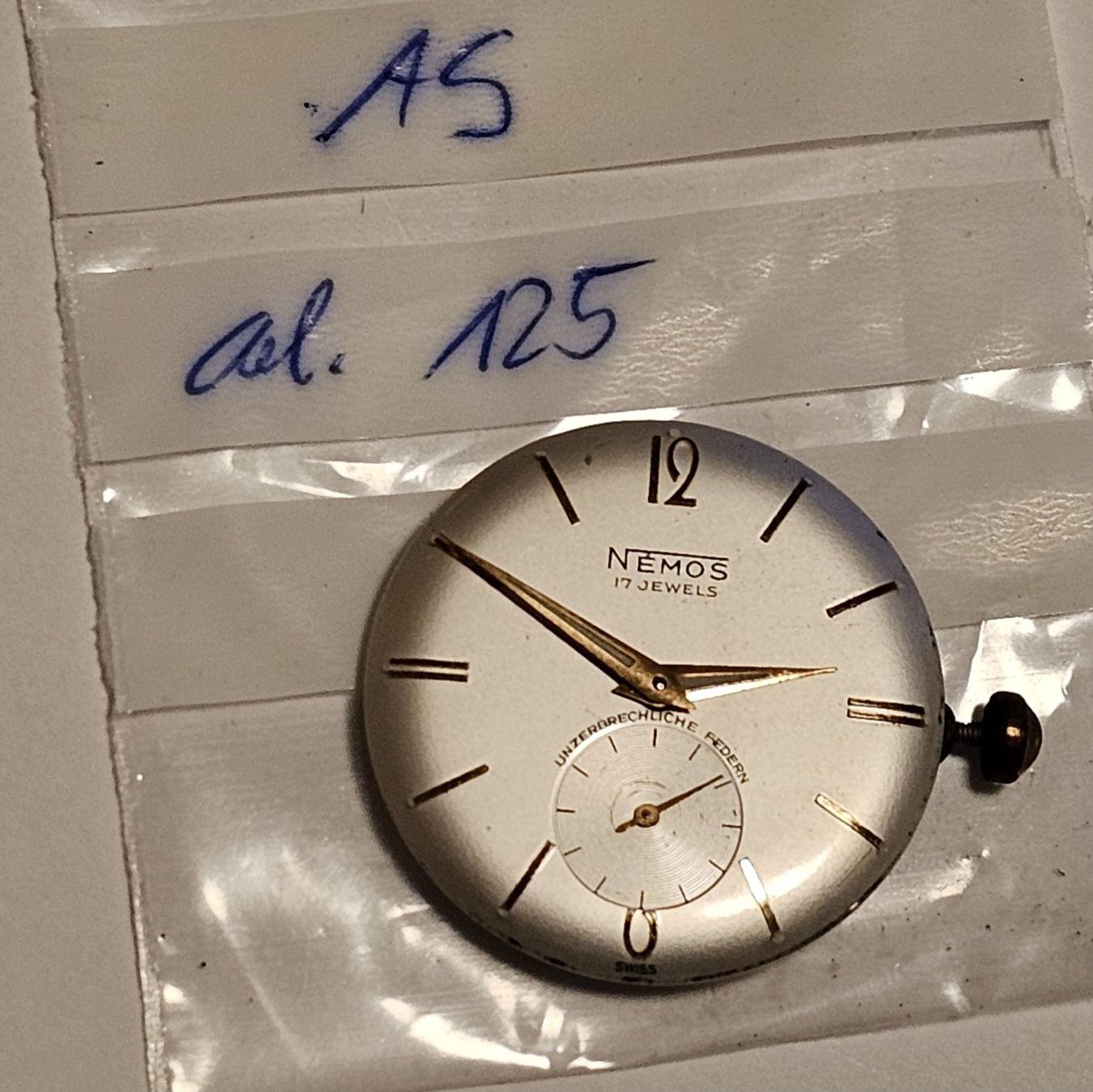 Orologi: Mouvement montre NEMOS  Cal.125 – Difettoso da Genève venduto da Fresko01 1