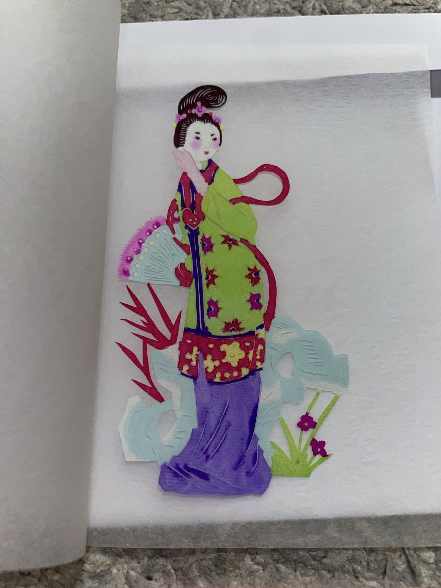Grafica & Litografie: Chinesische Scherenschnitte, Kraniche, Geisha, Deko – Usato da Rüfenacht BE venduto da Edinas_shop 5