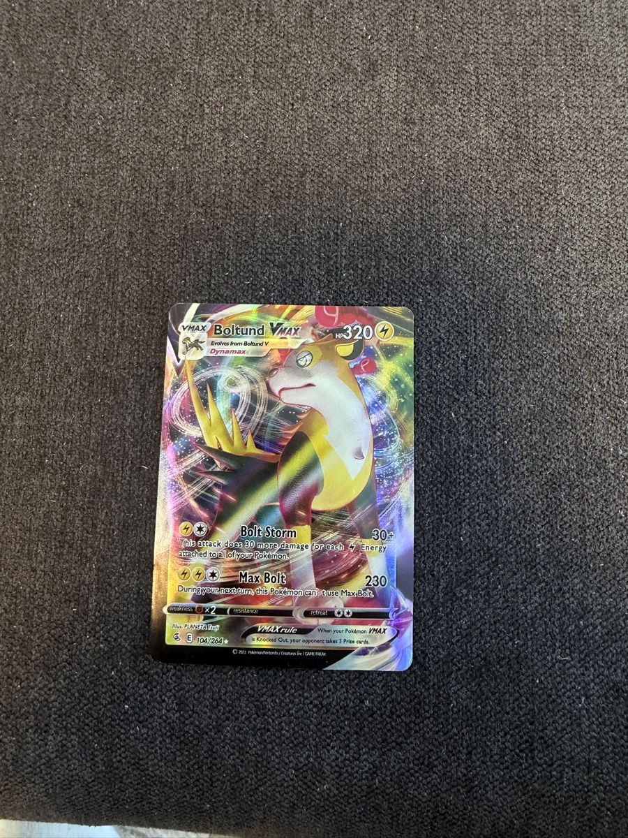 Pokémon Carte collezionabili: Pokémon Boltund VMAX 104/264 – Usato da Liestal venduto da arl_6tv7