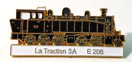 AA727 - Pin Dampflokomotive La Traction E 206  / Nr. 831