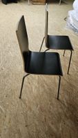 2 Stuhl schwarz Holz Metall gute Zustand