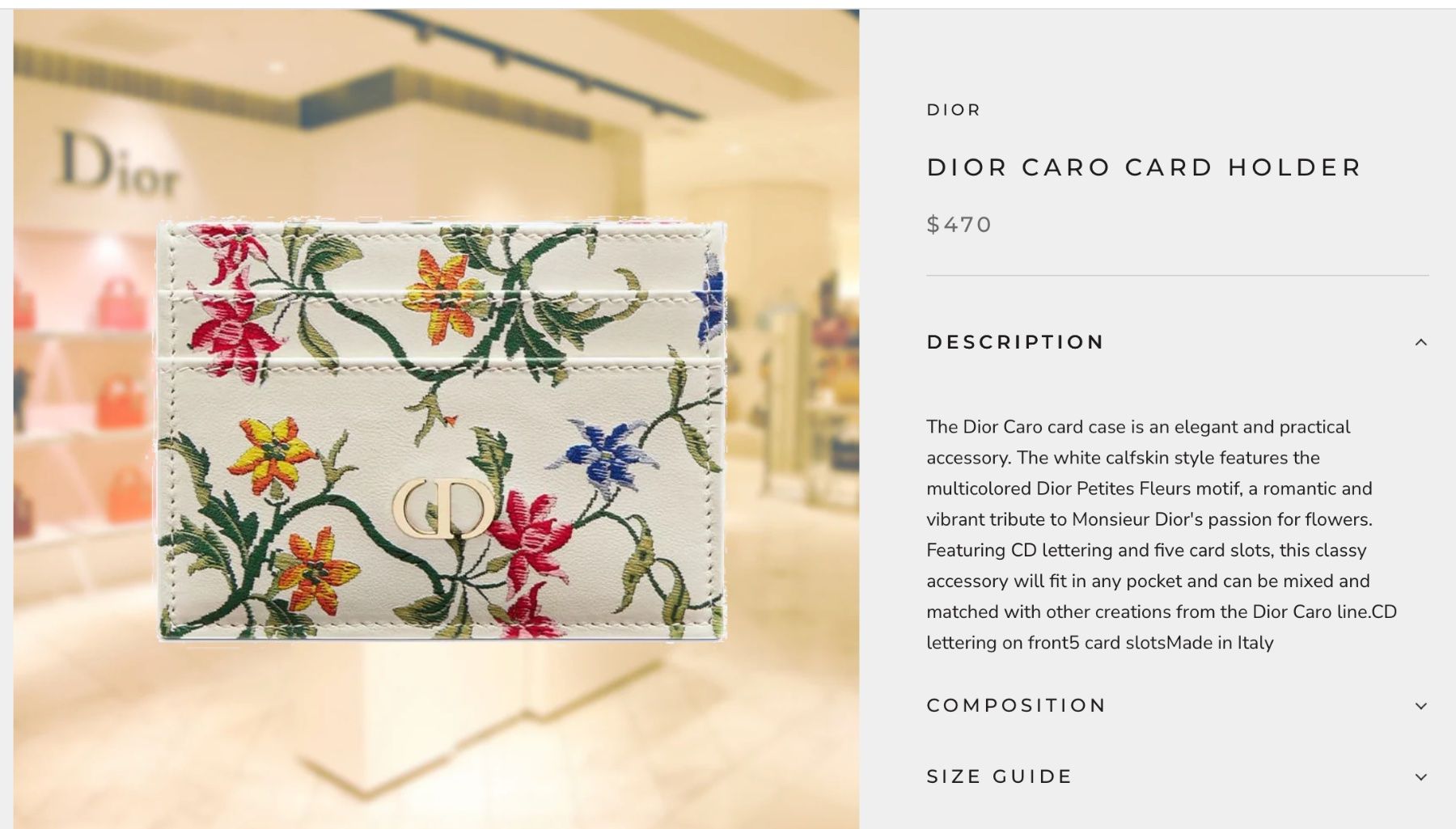 Dior Sonstige Kleidung & Accessoires: Dior Caro Kartenetui NEU – Neu und originalverpackt aus Zunzgen von Eva_Inimitable 1