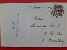 1916: J4 auf LUXUS-Karte: Staaten-Kongress ZÜRICH, K: 100.-+