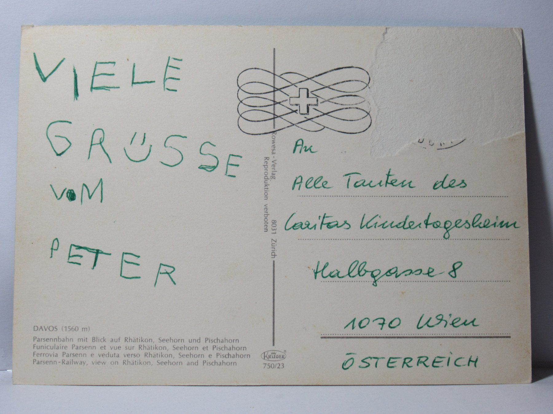 Cartoline postali: Davos , Parsennbahn – Usato da Grenchen venduto da Bluemchen1900 1