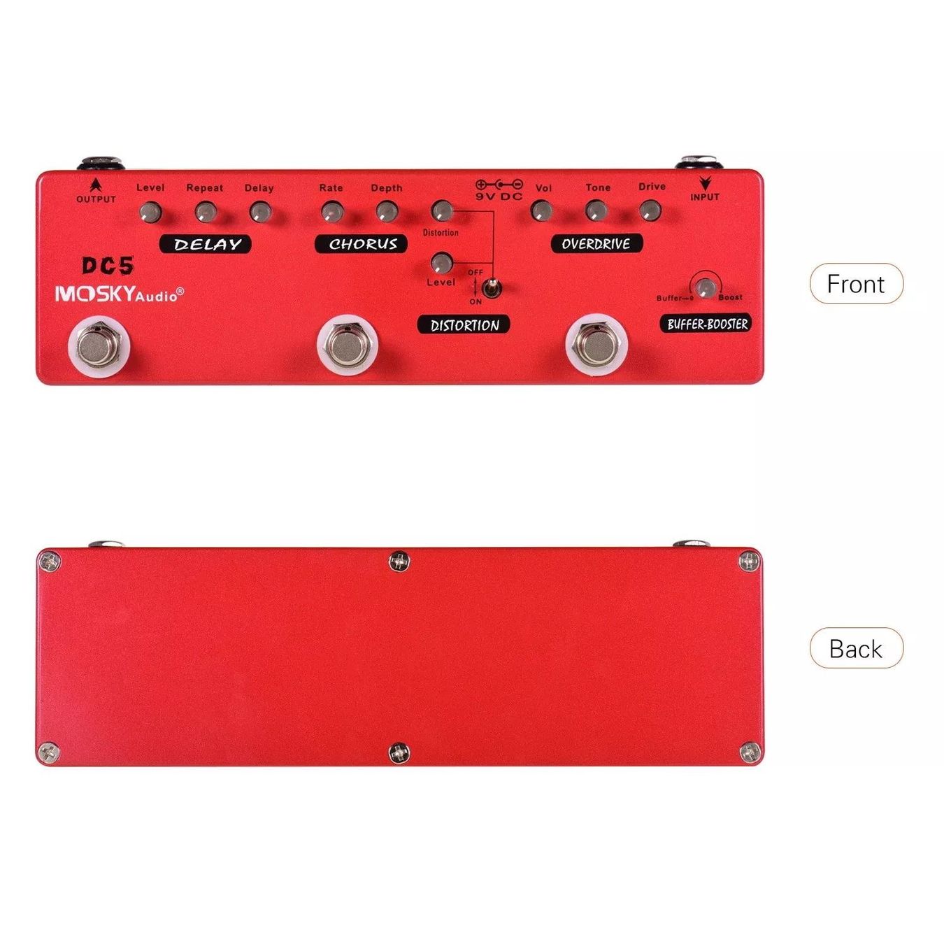 Musikinstrumente: MOSKY DC5 Gitarren-Multi-Effekt-Pedal – Neu und originalverpackt aus Malans GR von BUYBEST-Schweiz 6