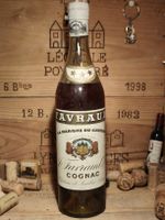 Rarität: Vintage Cognac Favraud  3 xxx mit einem Cognac Glas