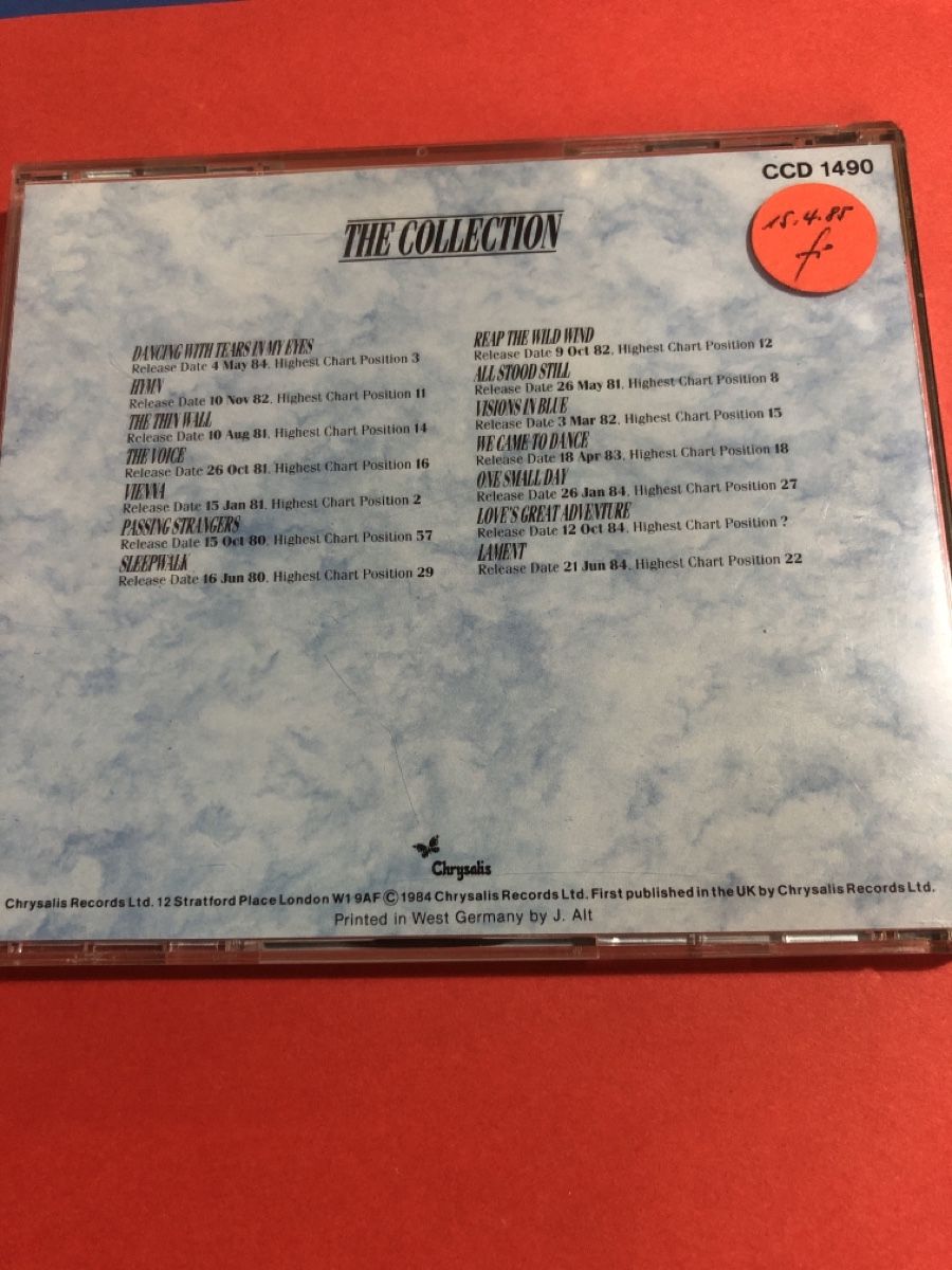 CDs: Ultravox - The Collection 💿  – Neu (gemäss Beschreibung) aus Flaach von rubo7 1
