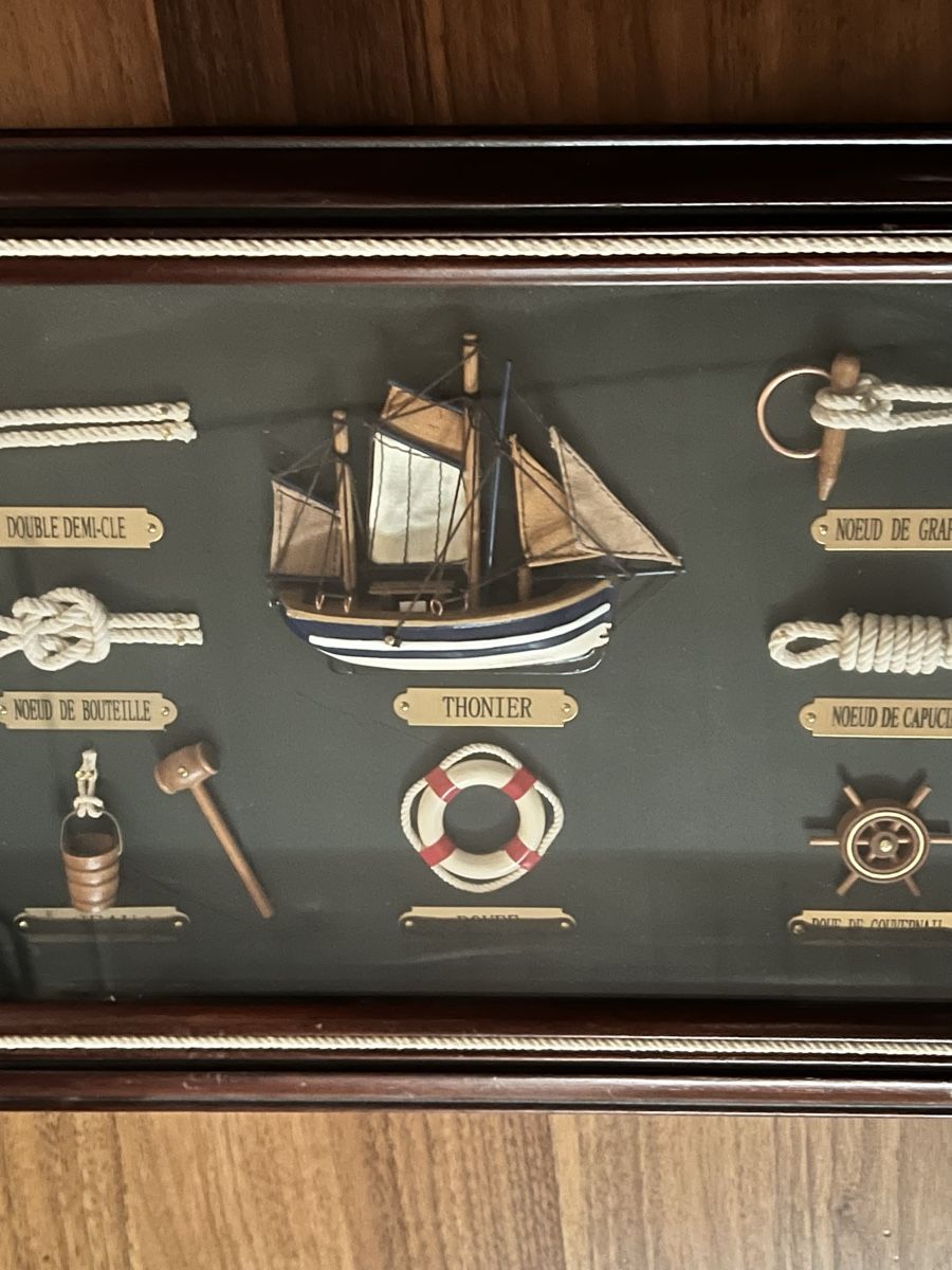 Foto & Immagini: Knotentafel, maritimes Bild, Schifffahrt, Vitrine  – Usato da Sevelen venduto da Ritiplampi 2