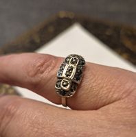 Ring Silber 925 Marcasite guter Zustand