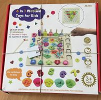 6in1 Kinder Lernspielzeug mit Zahlen & Tieren
