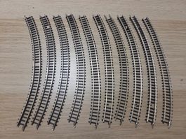Märklin 10 x 8520 gebogenes gleis Z (1)