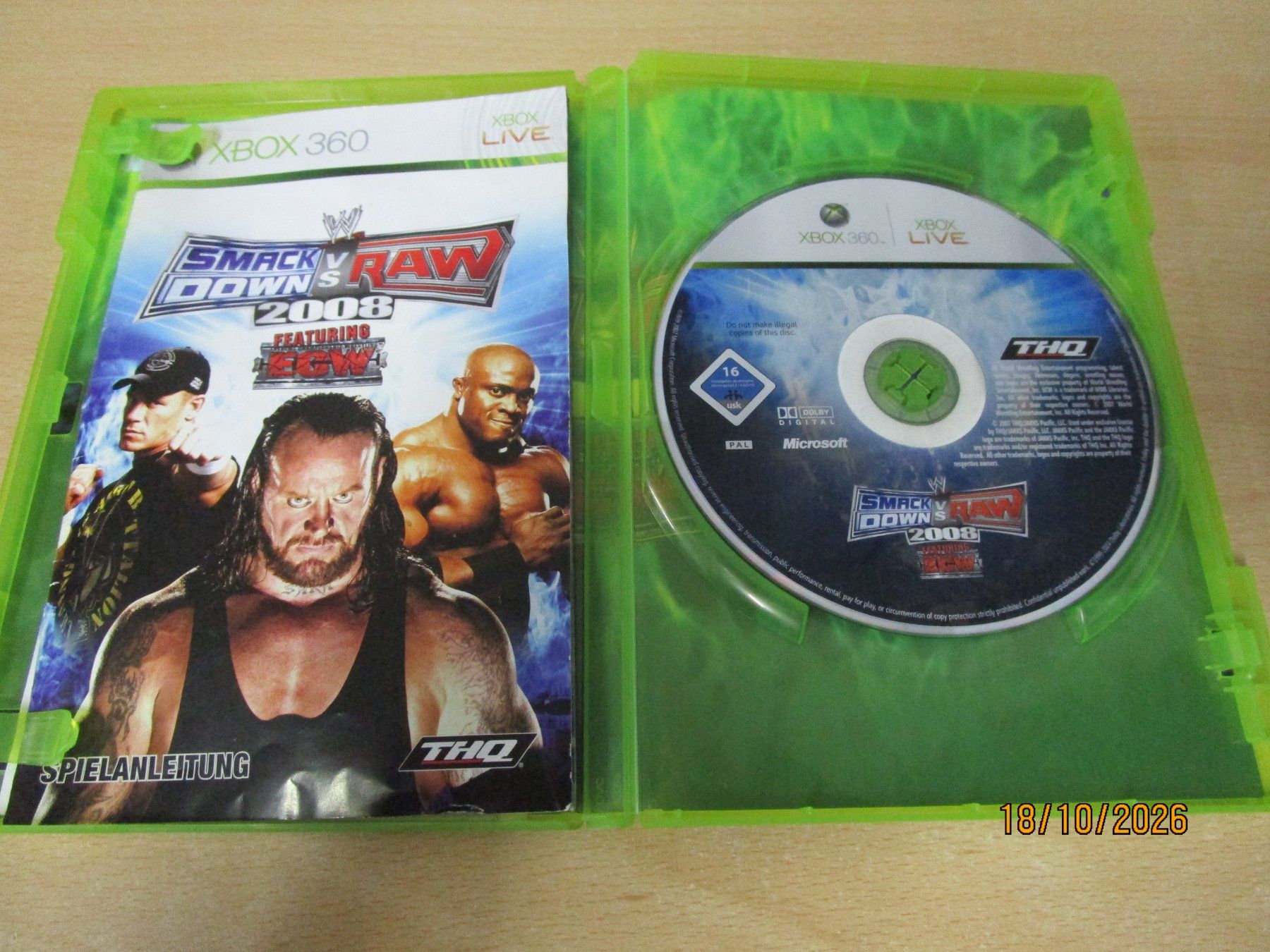 Microsoft Giochi: WWE Smackdown vs RAW 2008 Xbox 360 Xbox360 – Usato da Goldau venduto da agestuffer 2
