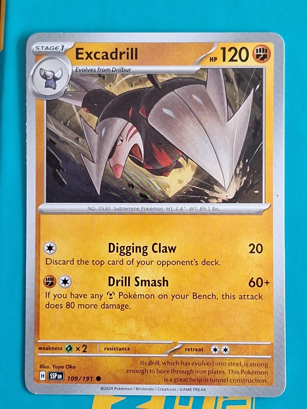 Pokémon Carte collezionabili: Excadrill - Pokemon Surging Sparks – Usato da Altstätten SG venduto da GGsGameshop