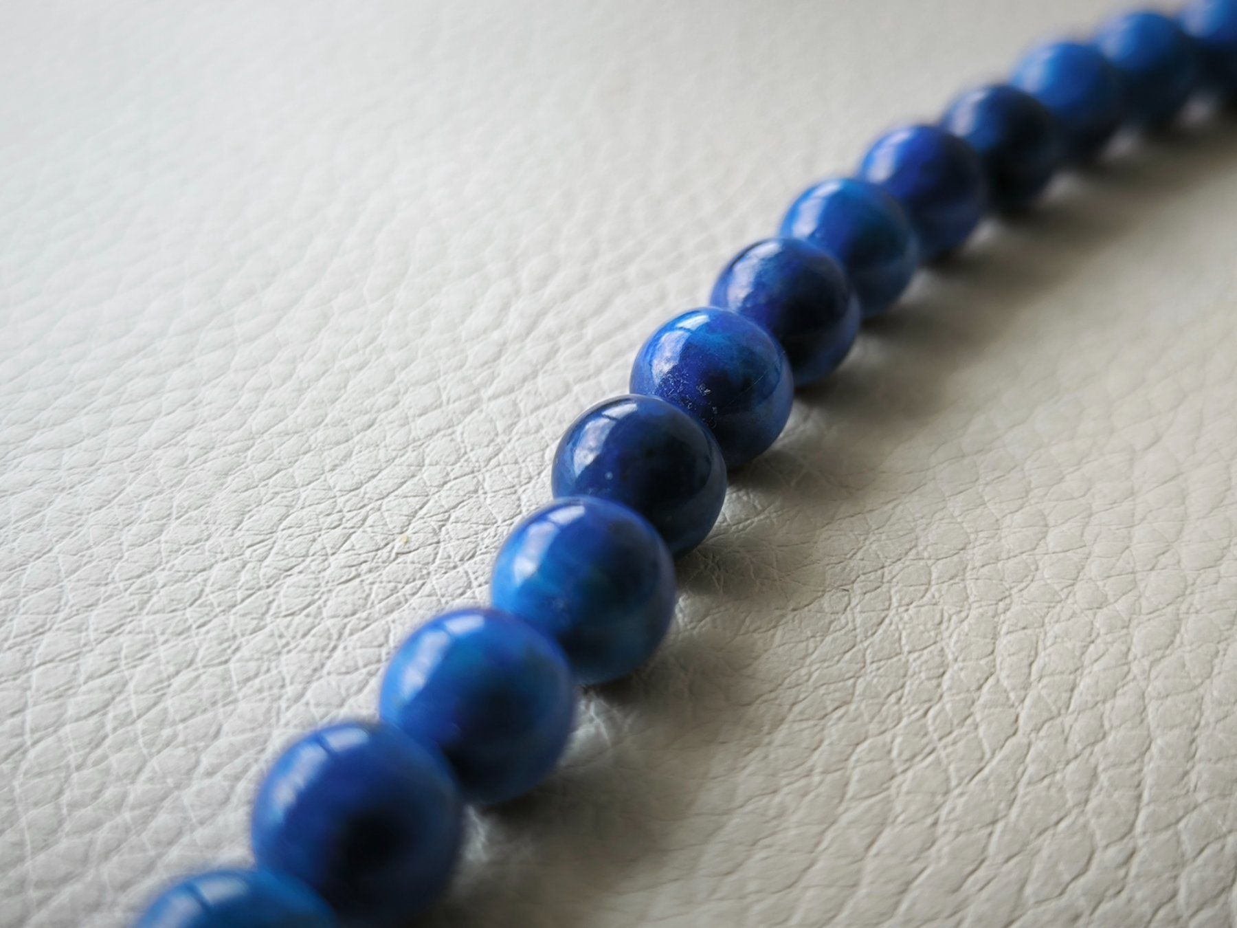 Catenine: Lapis Halskette geknüpft – Nuovo (secondo la descrizione) da Miège venduto da gitarro68 1