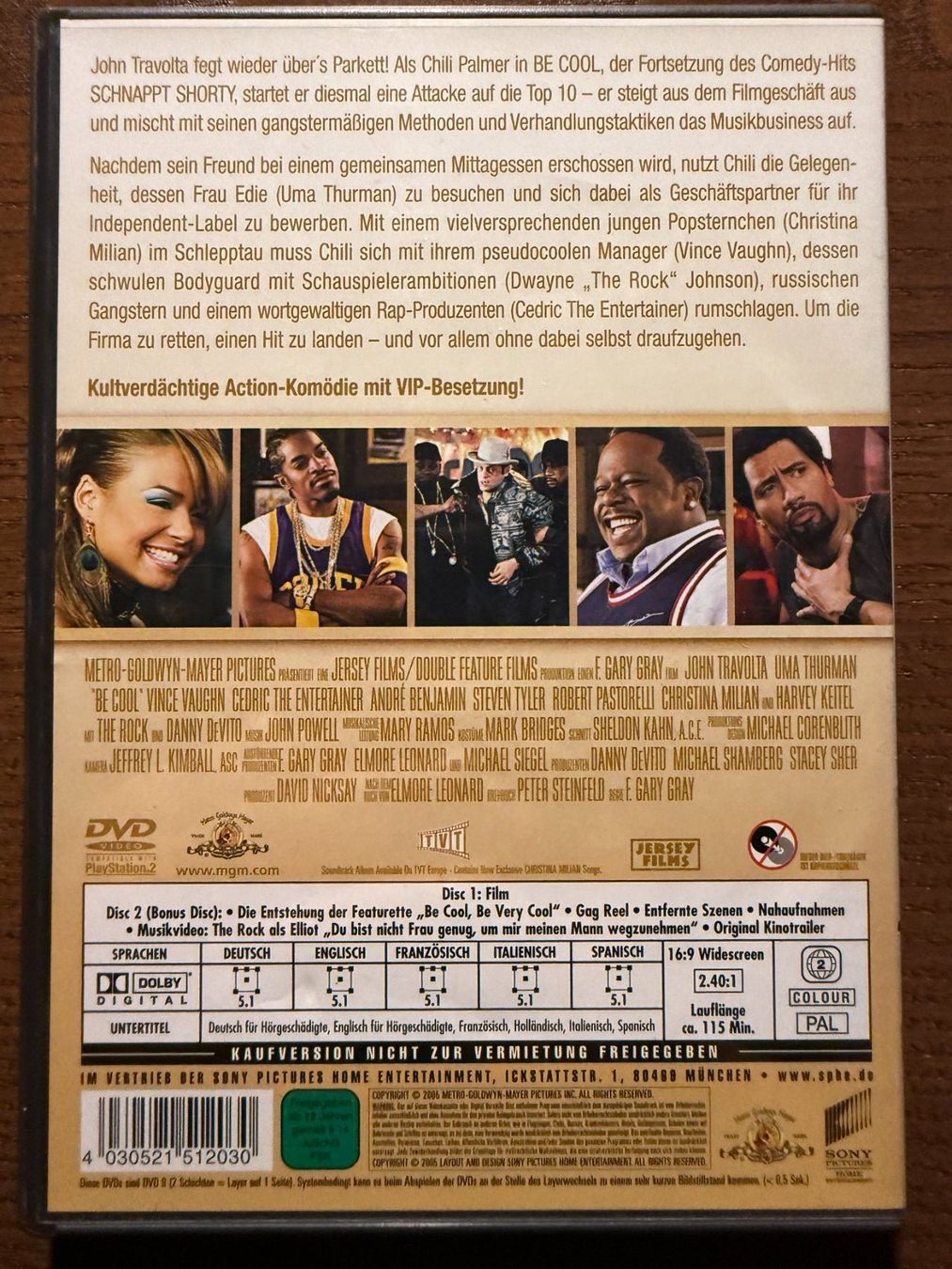 Tutti i DVDs: Be Cool (2005) – Usato da Zürich venduto da FilmFreunde 1