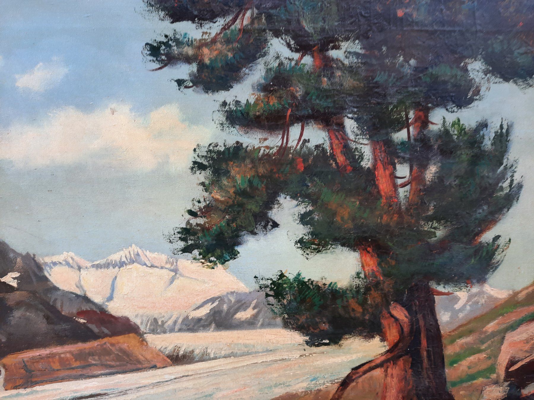 Dipinti: Landschaft, Öl auf Leinwand, J. WILLER – Usato da Weinfelden venduto da JoeBaer 1