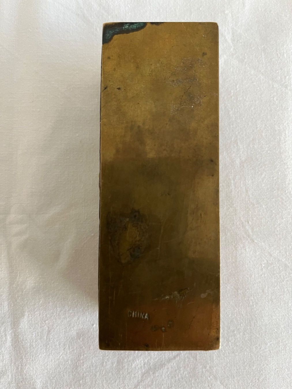 Tutte le decorazioni: alte Briefmarken Dose / Messing-Cloisonné-Emaille – Usato da Wetzikon ZH venduto da seli03 8