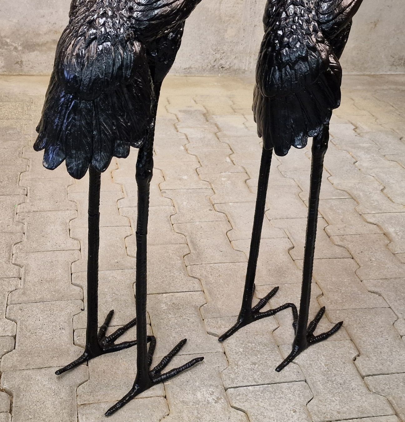 Sculture & Statue: Dekorative Kranich-Skulpturen Messing restauriert – Usato da Affeltrangen venduto da Szafaoli 5