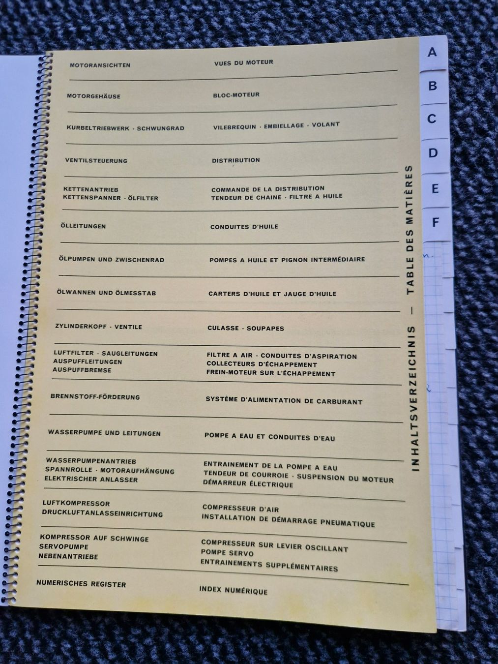 FBW Autocarri: Original Ersatzteilliste FBW EDU Motor, LKW, Oldtimer – Usato da Dürnten venduto da Bachtel84 2