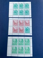 DDR 1957 feuille de timbre avec combinaison spéciale