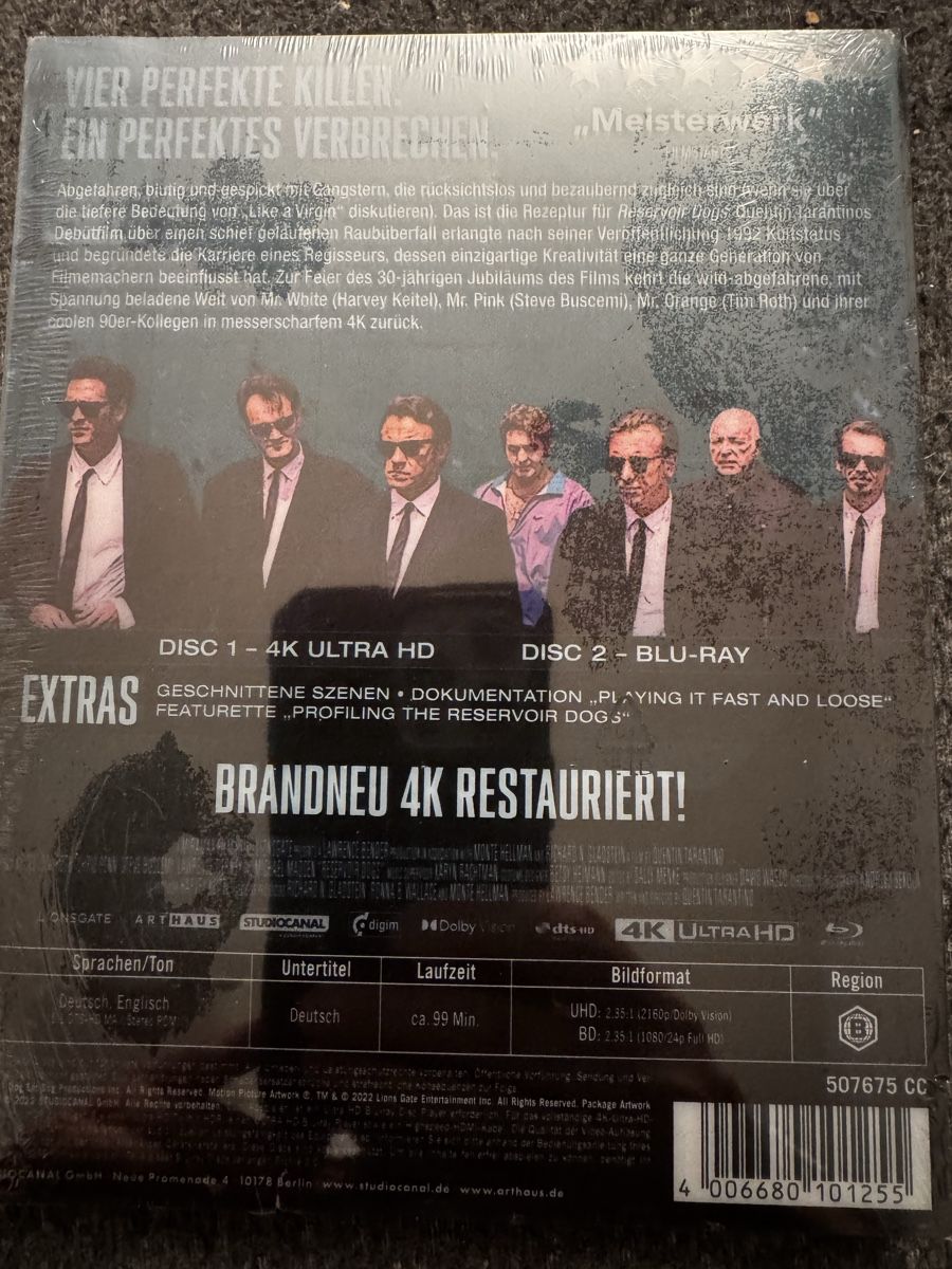 Tous les DVDs: 4K Blu-Ray Steelbook mit Schuber  – Neuf avec emballage d'origine à Birsfelden par Samichlaus74 1