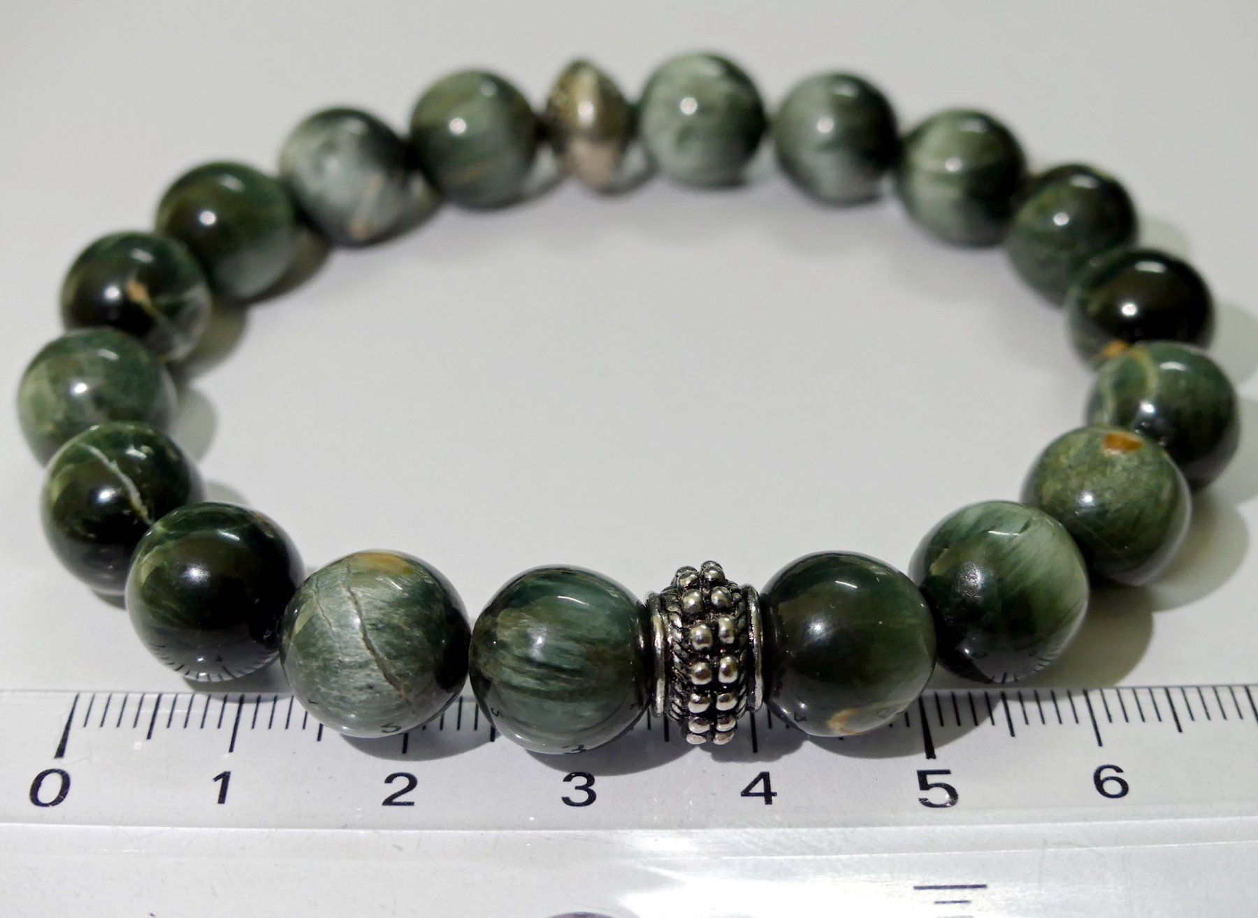 Pietre preziose: Armband mit Chrysoberyll Katzenauge – Nuovo e nell'imballaggio originale da Matten b. Interlaken venduto da kero71 7