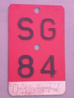 Velonummer SG 84