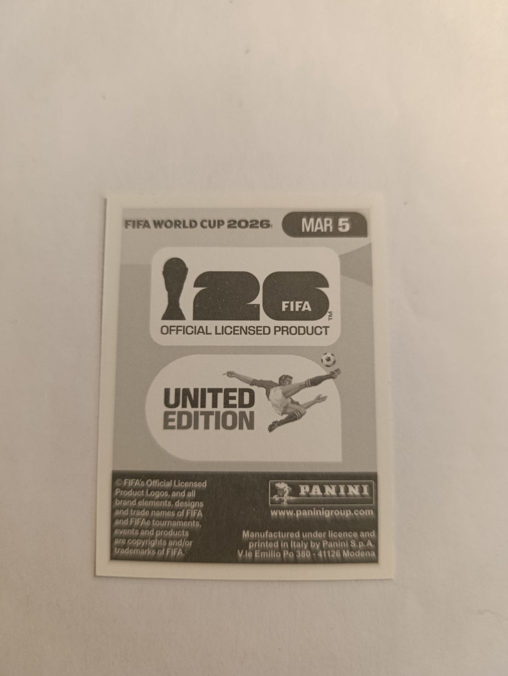 Panini Carte collezionabili: MAR 5, WM 2026 Panini Sticker – Nuovo (secondo la descrizione) da Kriens venduto da Annele97 1