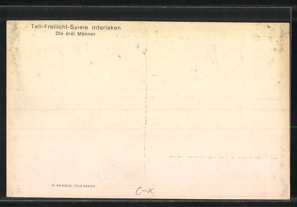 Cartoline postali: Interlaken, Tell-Freilicht-Spiele, Die d – Usato da Berlin venduto da bartko-reher 1
