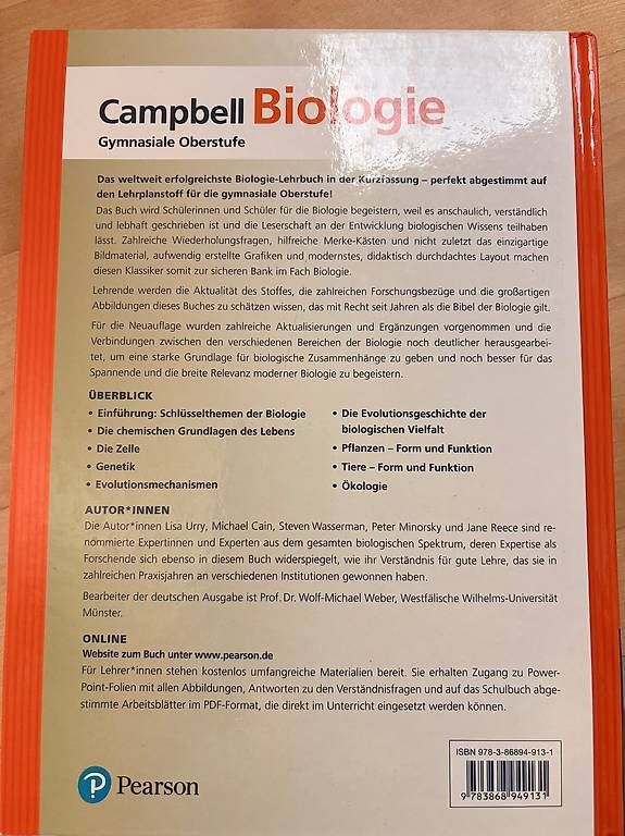 Libri: Campbell Biologie – Usato da Bern venduto da anj_f8cn 1