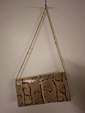 Dammentasche aus echtem Schlangenleder Vintage