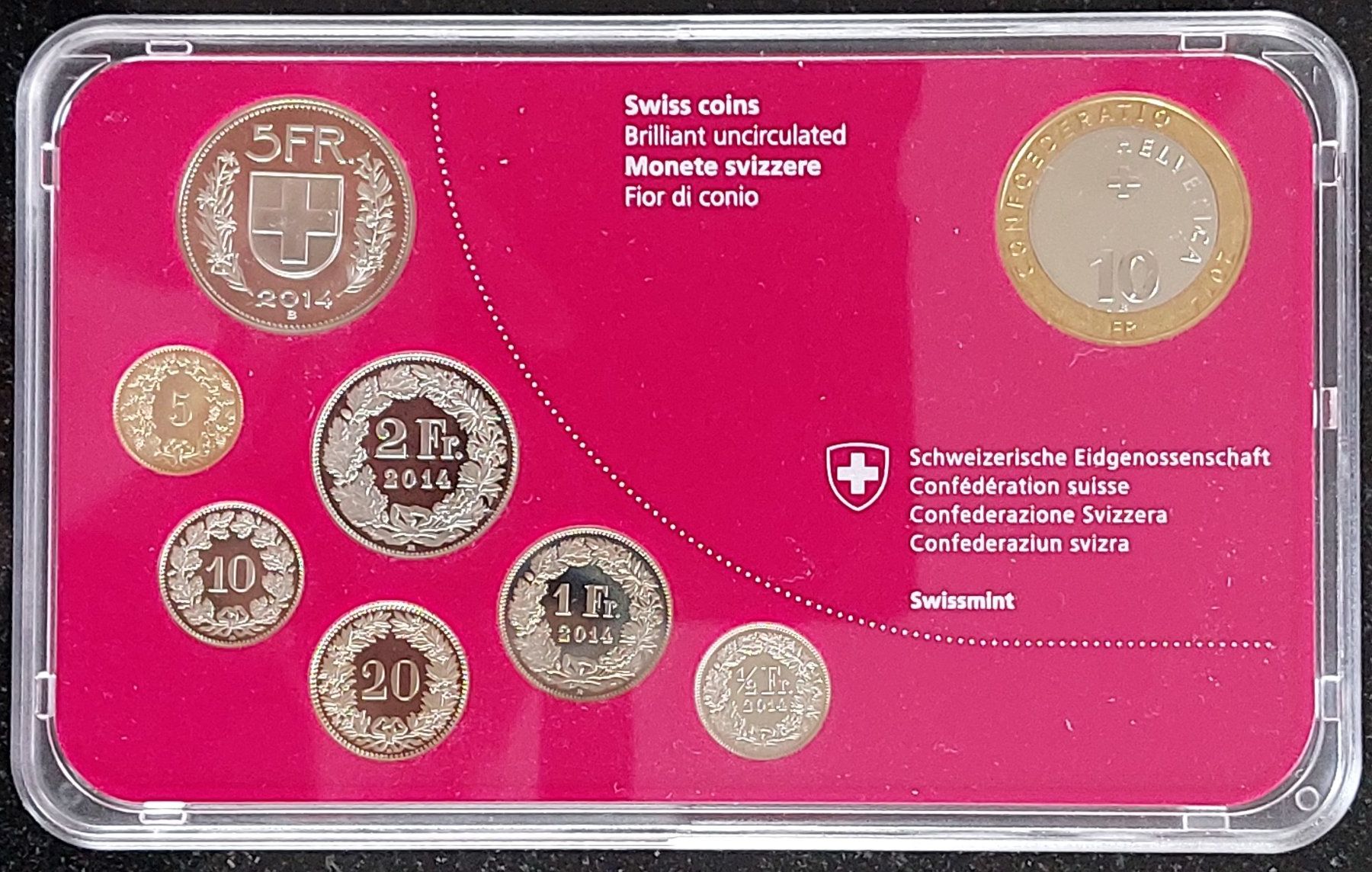 Tutti le monete: CH - Münzsatz 2014 stgl – Nuovo (secondo la descrizione) da Arch venduto da repros 1