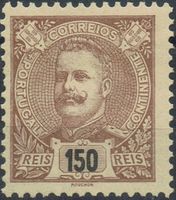 Portugal 1895, 150 Reis ungebraucht * Falz