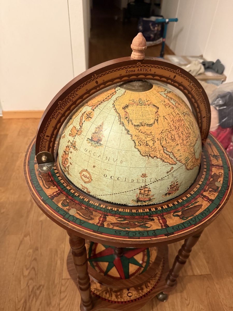 Zoffoli Bar Globe Antique Design Floor Model Made in Italy (D'occasion ...