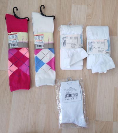 Mädchen Socken, NEUE, 7-12-Jährige. Marken Artikel, 5 Paar