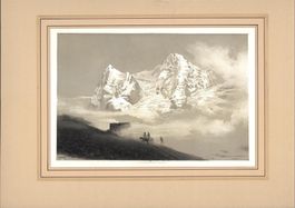Wengernalp  Tonlithographie 1852 von Billmark
