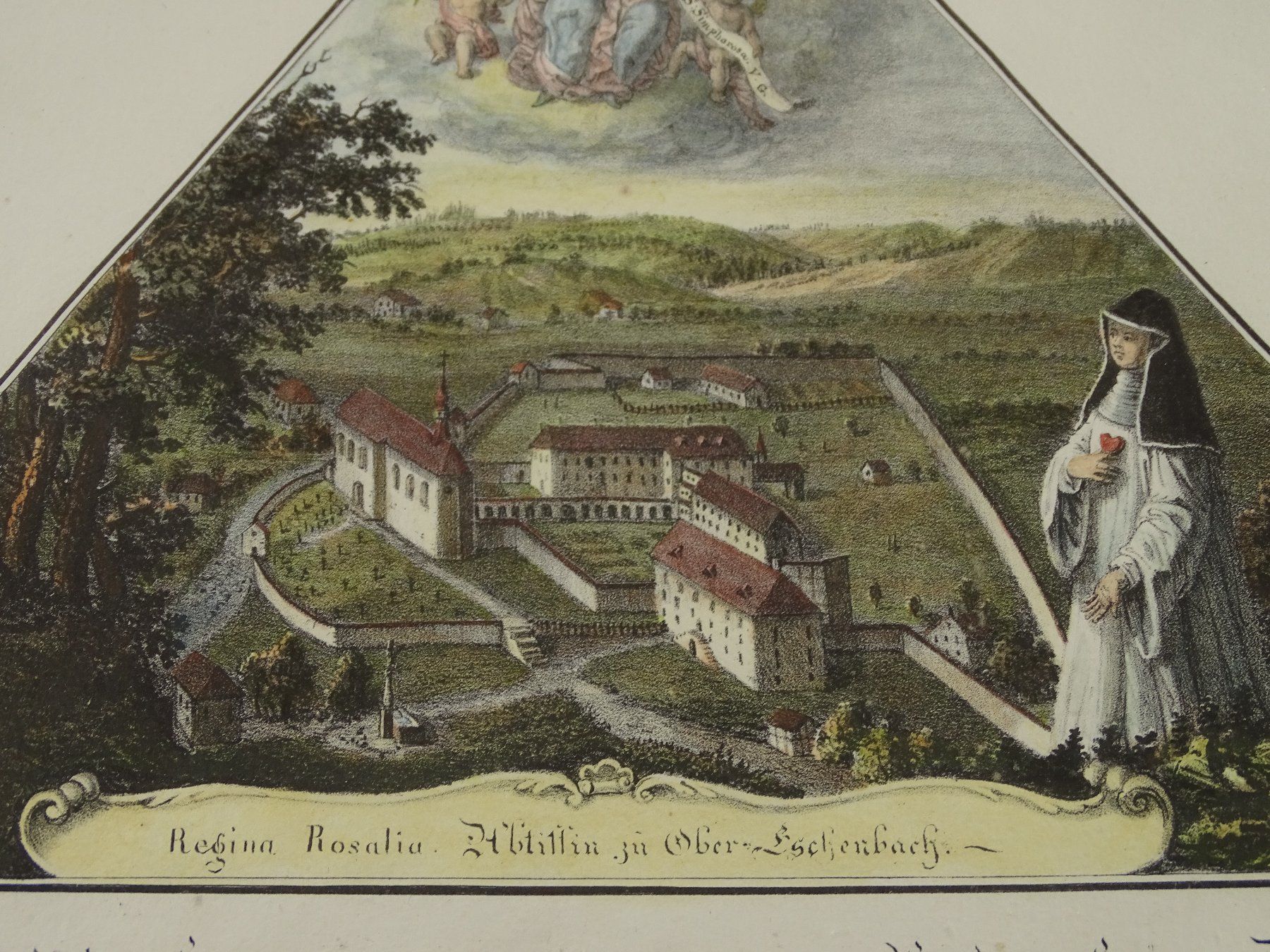 Incisioni: OBER-ESCHENBACH, LITHOGRAPHIE UM 1828 – Usato da Grüningen venduto da Kartensammler 3