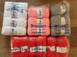 16 Wollknäuel ICE Yarns "Chenille Baby light"