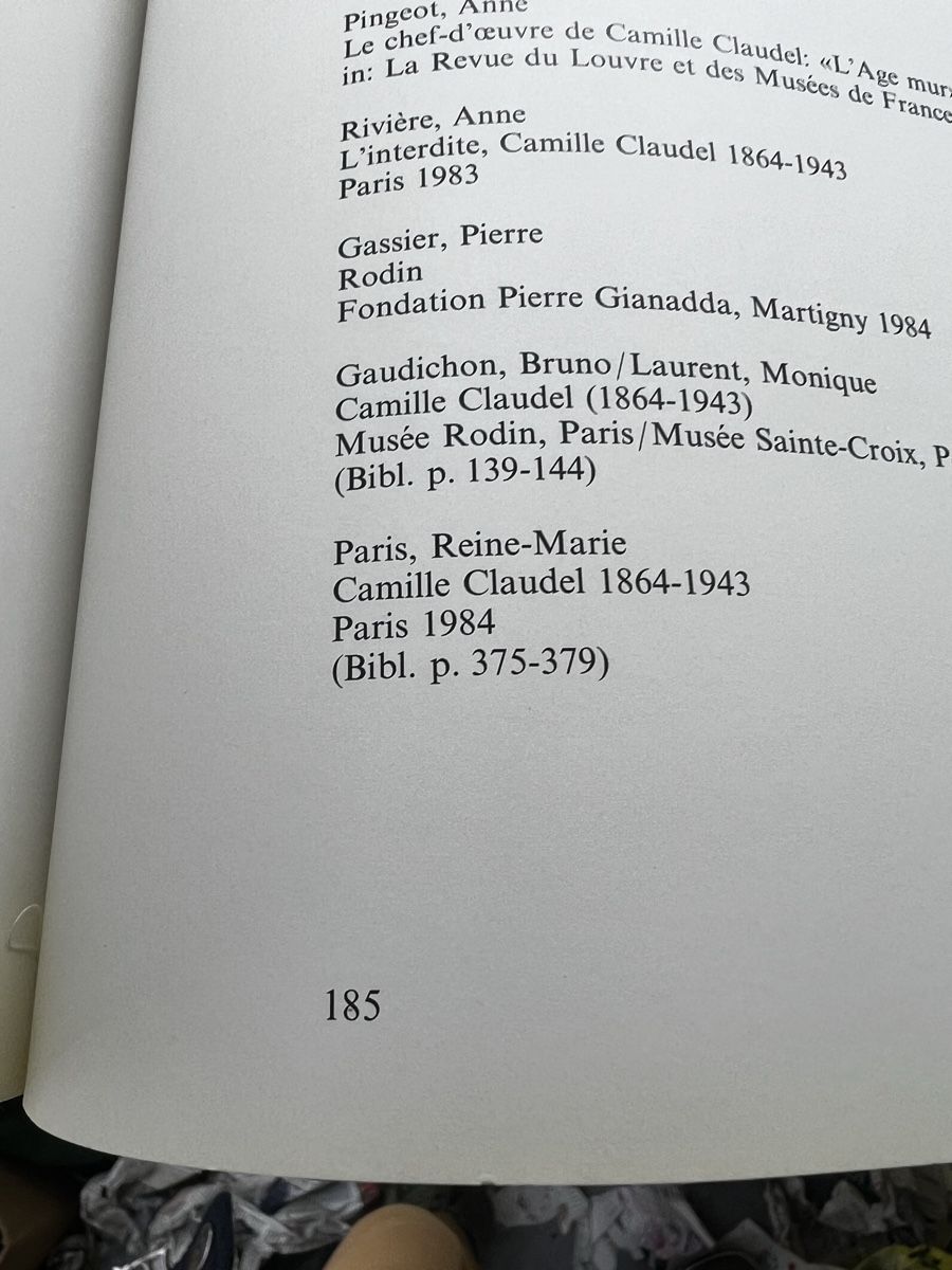 Libri: Camille Claudel - Auguste Rodin D,F – Usato da Wettingen venduto da NickInc 6