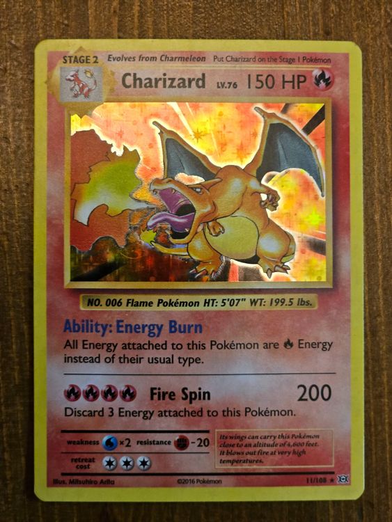 Pokémon TCG Charizard 11/108 Evolution XY (Gebraucht) in Zürich für CHF ...