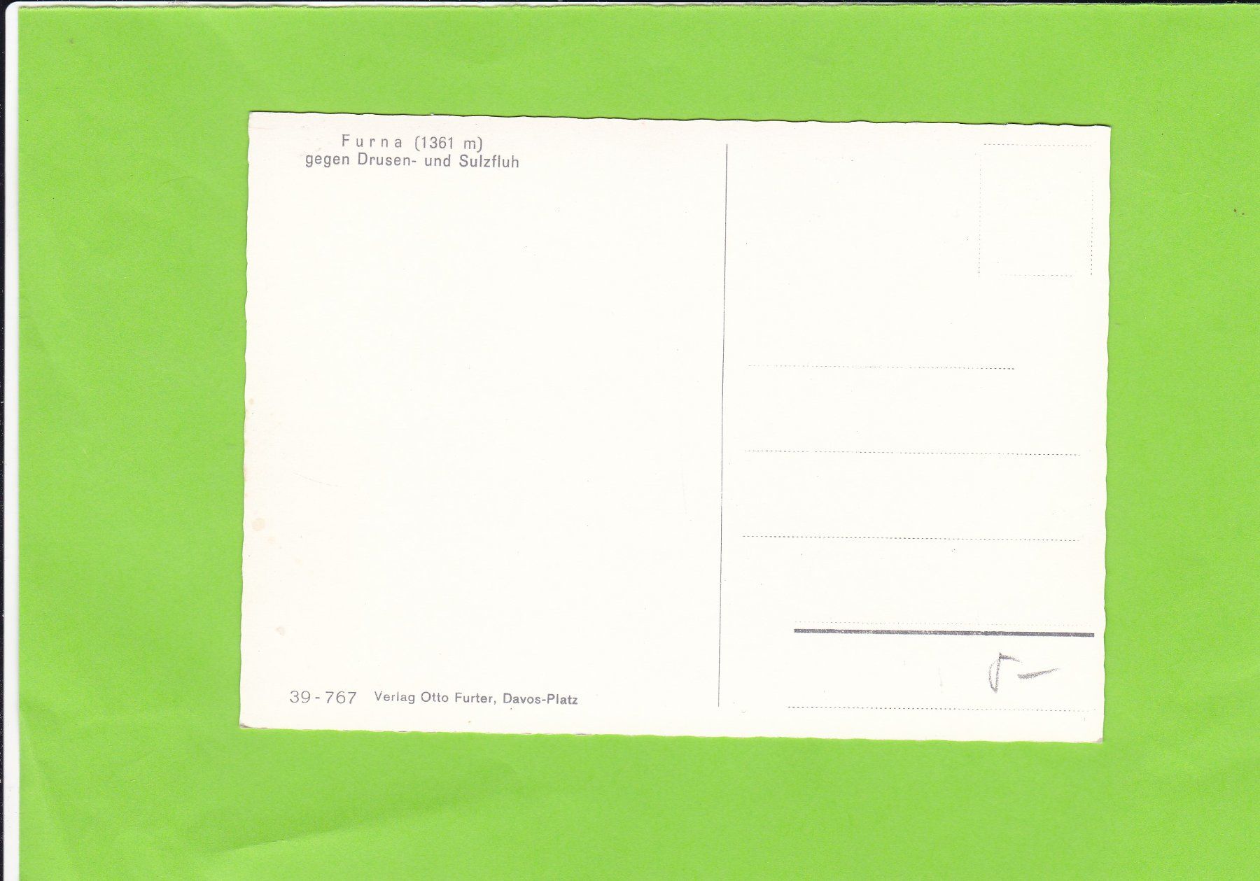 Cartes postales: Furna GR – D'occasion à St. Peterzell par neckertal 1