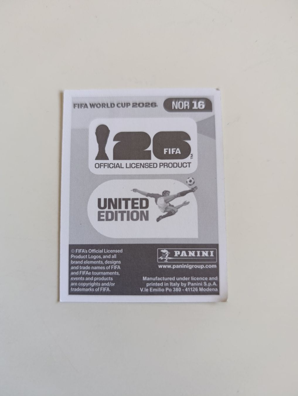 Panini Sammelbilder & Trading cards: Panini World Cup 2026 NOR 16 – Neu (gemäss Beschreibung) aus Lavey-Village von pas_7xd2 1
