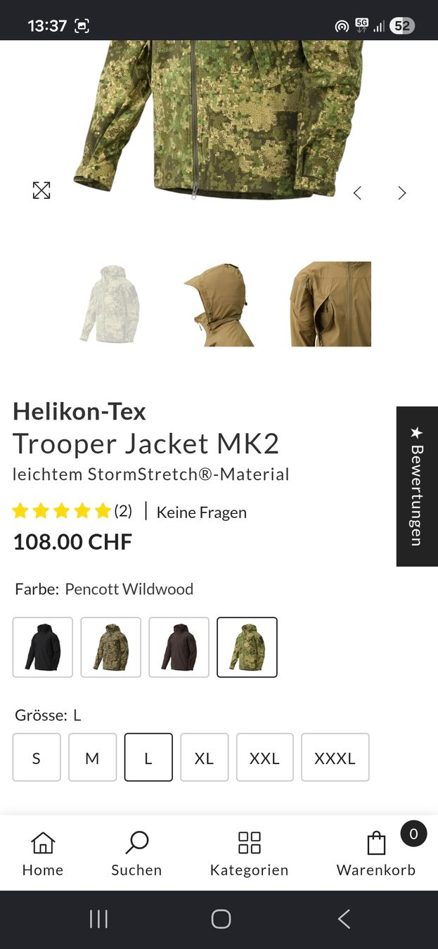Helikon-Tex Giacche:  Helikon-tex Trooper Jacke veste – Nuovo (secondo la descrizione) da Bulle venduto da Kriss24 2