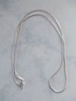 Snake chain versilbert 81cm lang