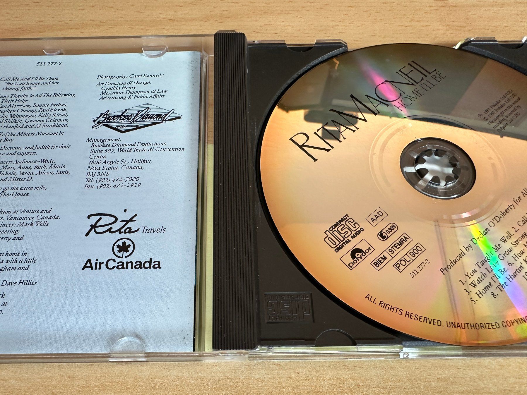 CD: Rita MacNeil – Home I'll Be – Usato da Rikon im Tösstal venduto da Alpenmutz 2