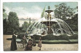 Genève - ville - Le Jardin anglais - Fontaine - Kinder  1907