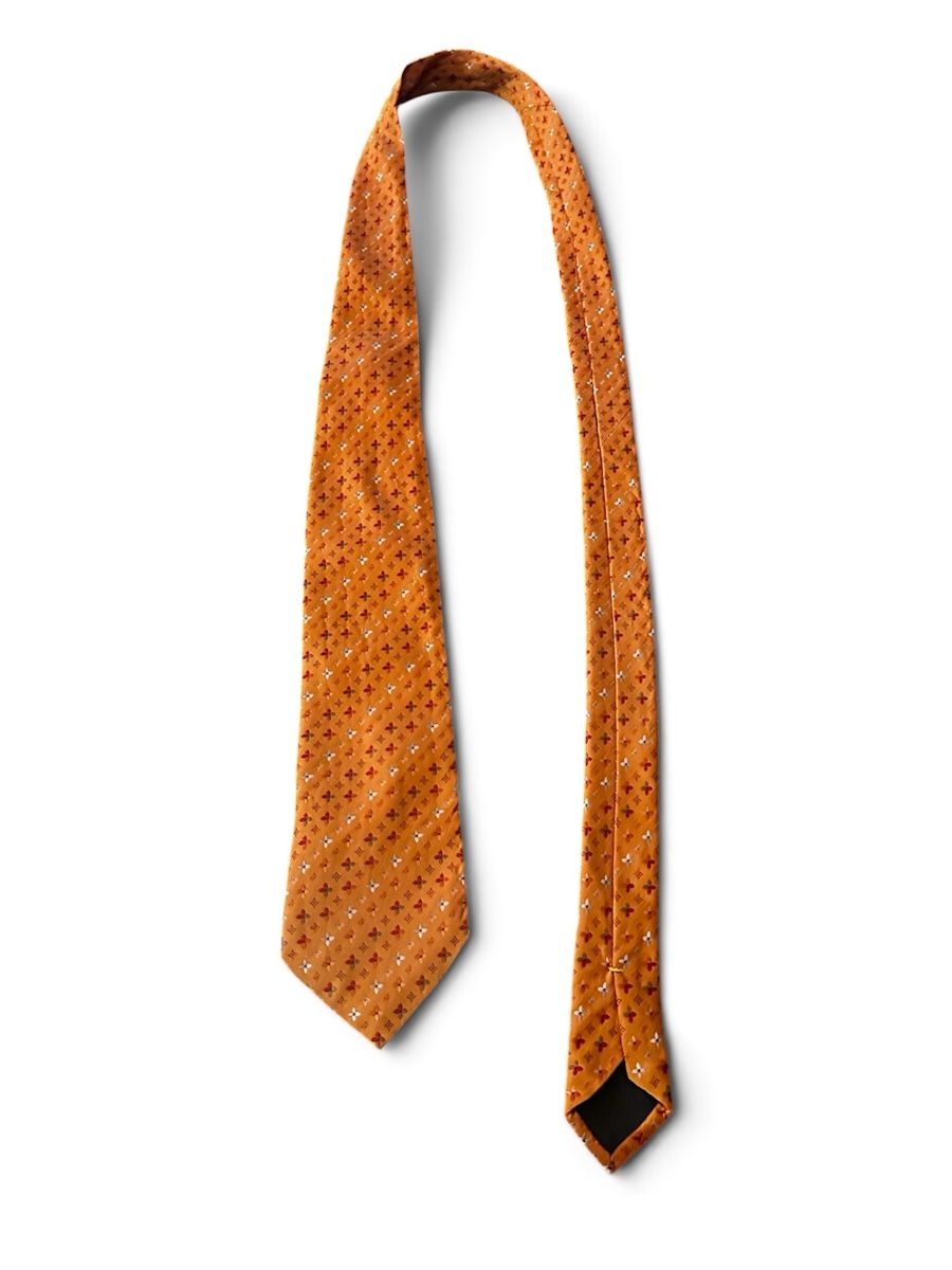 Louis Vuitton Krawatten: Louis Vuitton Krawatte Seide Orange Monogram Original – Neu (gemäss Beschreibung) aus Luzern von jov_6fx7 2