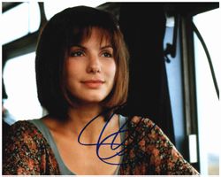 SANDRA BULLOCK - Grossfoto (20 x 25 cm) handsigniert mit COA
